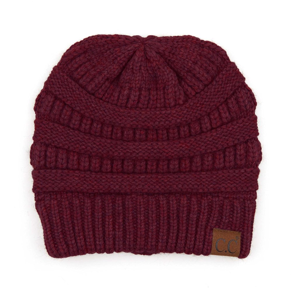 C.C Exclusives Cable Knit Beanie - Thick, Soft & Warm Chunky Beanie Hats (HAT-888) Berry Mix
