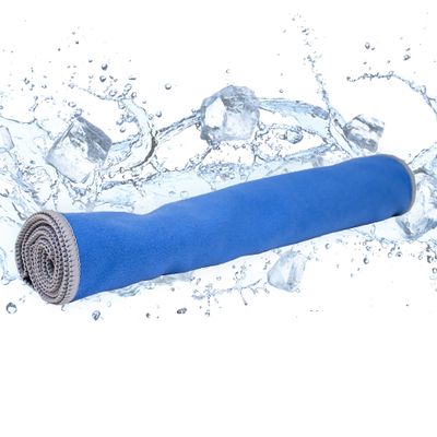 FROGG TOGGS Unisex Adult Chilly Pad Pro Soft Microfiber Instant Cooling Towel, Machine Washable, 33x10.5, Blue, Standard US