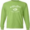 Joe's USA Koloa Surf Vintage Logo Heavy Cotton Long Sleeve T-Shirt, Large, Lime view 1