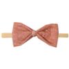 Copper Pearl Bowtie Baby Bow Rocky view 1