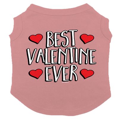 Best Valentine Ever - Dog Shirt (Mauve, Medium)