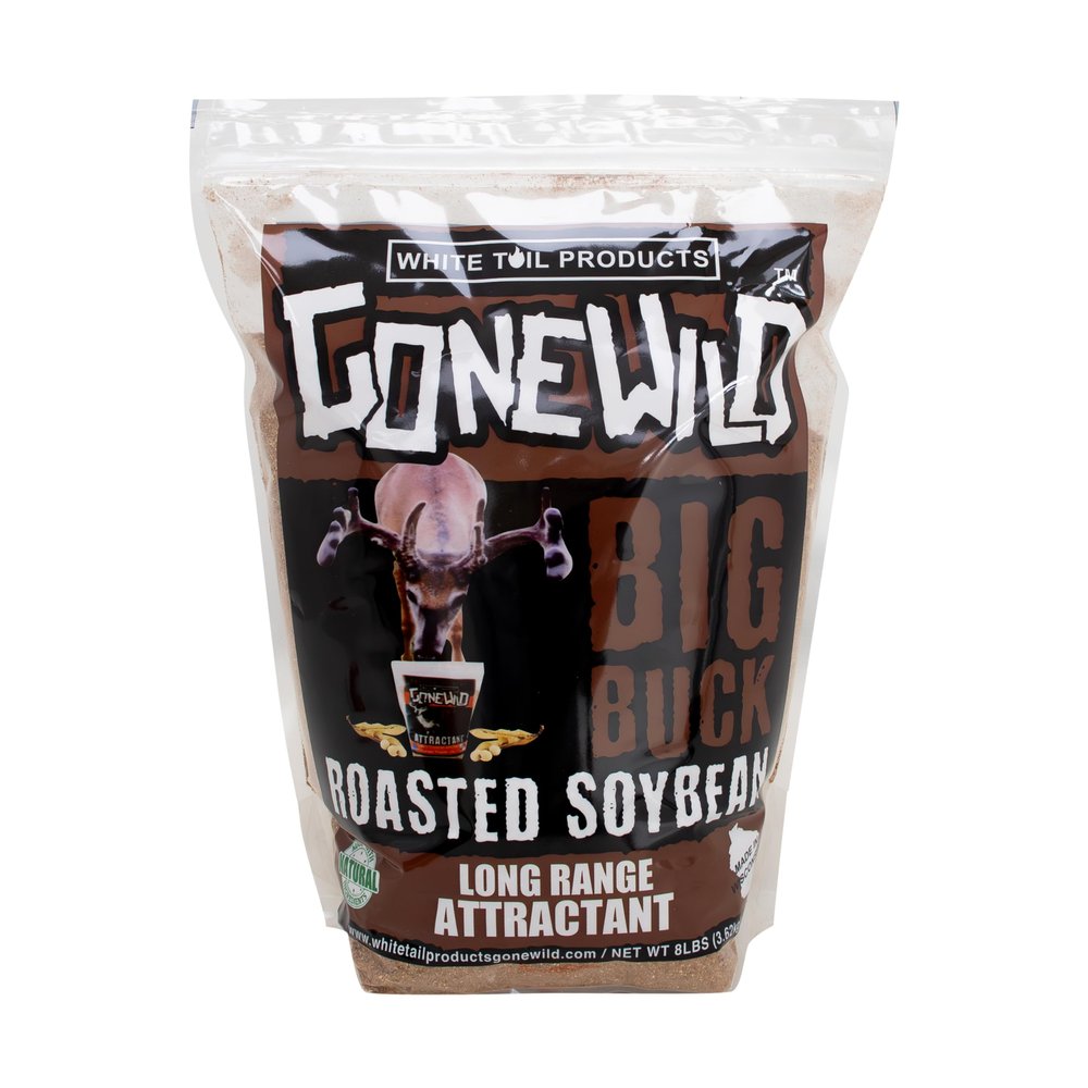 Whitetail Products Gone Wild, Soybean Powder Deer Attractant, 8 LB., Premium Deer Attractant, Natural Flavors, G5008