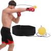 Agatige Boxing Reflexion Ball, Professional Punching Fight React Head Ball with Headband, Speeds Hand Eye Reaction & Coordination Boxing Equipment for Kids and Adults(Yellow) view 1