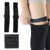 2PCS Knee Boots Straps, Elastic Adjustable Boots Fixed Belts Antislip Straps Fall-Off Prevention Thigh Strap with 4 Adhesive Tapes for Women view 1