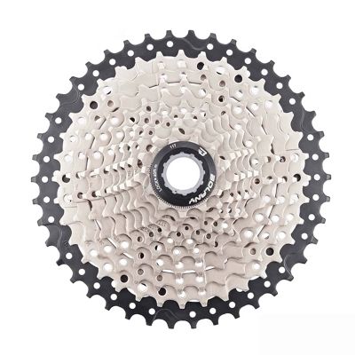 Mountain bike 11Speed 11-42T gearwheel Silver&black steel MTB bicycle freewheel for shimano HG sram cycling sprocket accessories (11Speed 11-42T Black)