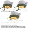 TINAYAUE Knitted Wool Gloves Winter Warm Fluffy Full Finger Mittens Cute Cartoon Gloves Thicken Velvet Hanging Neck Mittens 0-3 Y view 4