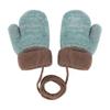 TINAYAUE Knitted Wool Gloves Winter Warm Fluffy Full Finger Mittens Cute Cartoon Gloves Thicken Velvet Hanging Neck Mittens 0-3 Y view 3