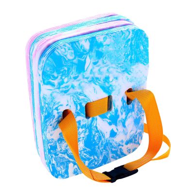Back Float Safety Swim Trainer, Foam Back Floating Board with Adjustable 4 Layers Swim Belts, Waterproof Swimming Training Board for Kids Swimming Beginners