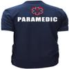 Qraphic Tee Paramedic Polo Shirt, DryBlend with Front and Back Screen Print. (Navy, XXX-Large) view 2