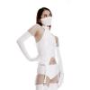 Ftshist Long Sexy Shiny Latex Elbow Length Gloves Patent Leather Long Arm Gloves for Women (White, 28'' L) view 2