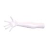 Ftshist Long Sexy Shiny Latex Elbow Length Gloves Patent Leather Long Arm Gloves for Women (White, 28'' L) view 4