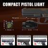 CRONHAWK 600 Lumens Gun Flashlight Compact Rail Mount Tactical Flashlight with Adjustable Rail with Strobe for Pistols Fits Picatinny MIL-STD-1913 view 2