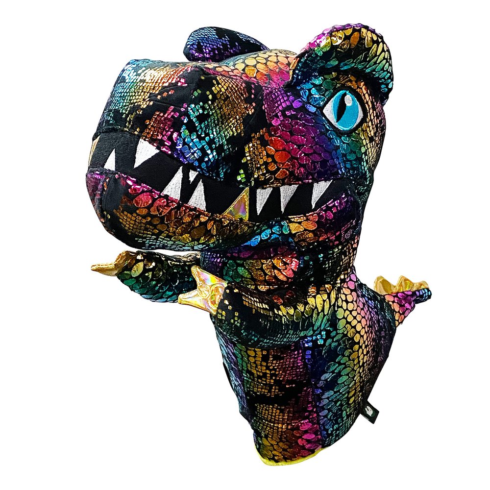 dinofactory T-Rex Golf Head Cover Dinosaur Driver Headcover (Sparkle Black)