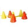 Agility Training Cone Plastic Sports Cone Set Adjustable Height Agile Cone, 6 Training Cones and 6 Marking Rods view 1