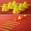 Agility Training Cone Hollowout Football Training Cone, Adjustable Height Agile Obstacle Cone, 25x31cm (Color : Style2, Size : 9pcs) view 4