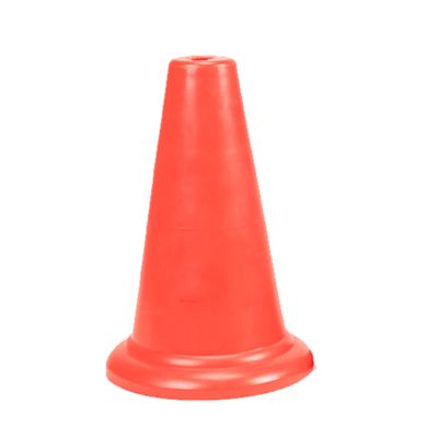 Agility Training Cone Colored Plastic Agile Sports Cones, Obstacle Cone for Football, Roller Skating, Parent-Child Games 24x38cm (Color : Red, Size : 2pcs)