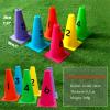 Agility Training Cone Color Training Exercise Cones, 1-6 Digital Suit Agility Obstacle Cone, Kindergarten Activity Cone18x30cm view 3