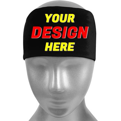 Custom Sport Headbands for Men Women Personalized Headwraps Hair Bands Customize Bandana Balaclava for Gym, Running, Cycling, Yoga, Basketball, Football