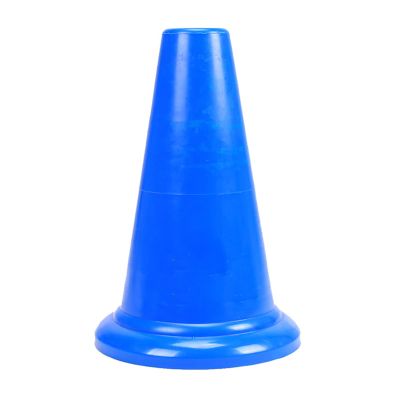Agility Training Cone Colored Plastic Agile Sports Cones, Obstacle Cone for Football, Roller Skating, Parent-Child Games 24x38cm (Color : Blue, Size : 10pcs)
