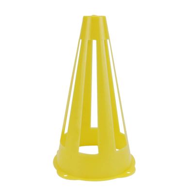Agility Training Cone 23cm/9" Color Plastic Sports Cone, Windproof Football Marker Cone, Kindergarten Activity Cone (Color : Yellow, Size : 20pcs)