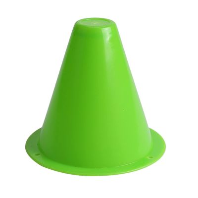 Agility Training Cone Colored Plastic Sports Cones, Football, Basketball, Roller Skating Windproof Agility Obstacle Cone 8x8cm (Color : Green, Size : 20pcs)