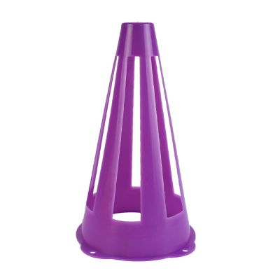 Agility Training Cone 23cm/9" Color Plastic Sports Cone, Windproof Football Marker Cone, Kindergarten Activity Cone (Color : Purple, Size : 20pcs)