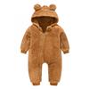 Digood Girls Hooded Coat Infant Newborn Baby Boys Bear Warm Thick Snowsuit Hooded Coat Jumpsuit Kids Cotton Outwear(Brown,18-24 Months) view 1