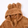 Digood Girls Hooded Coat Infant Newborn Baby Boys Bear Warm Thick Snowsuit Hooded Coat Jumpsuit Kids Cotton Outwear(Brown,18-24 Months) view 3