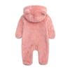 Digood Girls Hooded Coat Newborn Baby Boy Jacket Fleece Hooded Footed Coat Outerwear Romper Jumpsuit Kids Cotton Outwear(Pink,6-9 Months) view 2