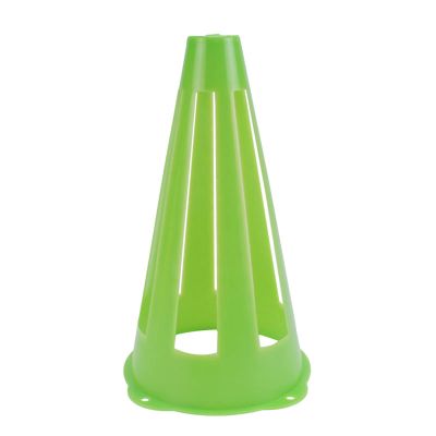 Agility Training Cone 23cm/9" Color Plastic Sports Cone, Windproof Football Marker Cone, Kindergarten Activity Cone (Color : Green, Size : 20pcs)