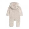 Digood Girls Hooded Coat Newborn Baby Boy Jacket Fleece Hooded Footed Coat Outerwear Romper Jumpsuit Snow Wear Clothes(Beige,6-9 Months) view 2