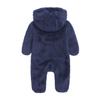 Digood Girls Hooded Coat Newborn Baby Boy Jacket Fleece Hooded Footed Coat Outerwear Romper Jumpsuit Cotton Padded Coat(Navy,6-9 Months) view 2