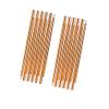 2 PCS Aluminum Alloy Camp Tent Poles Canopy Golden 7.9/8.5mm*333/360/404/442cm view 3