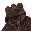 Digood Girls Hooded Coat Infant Newborn Baby Boys Bear Warm Thick Snowsuit Hooded Coat Jumpsuit Fall Winter Jacket(Coffee,18-24 Months) view 3