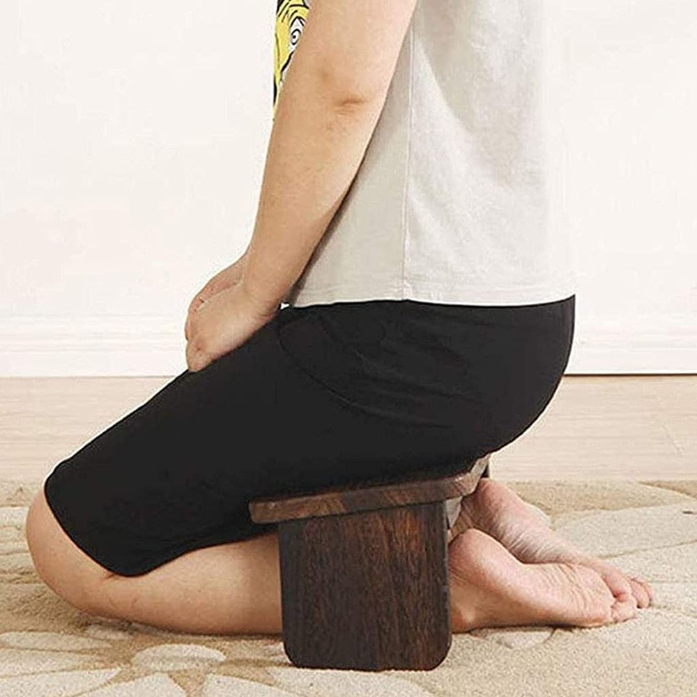 Meditation Chair Folding Meditation Bench, Solid Wood Seiza Bench Kneeling Stool - Ideal for Vipassana and Transcendental Meditation