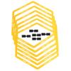 Hex Speed Rings, Workout Ladder Obstacle Rings Hexagonal Speed and Rings for Basketball Football Speed Training view 1