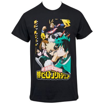 My Hero Academia Plus Ultra Group T-Shirt Large Black