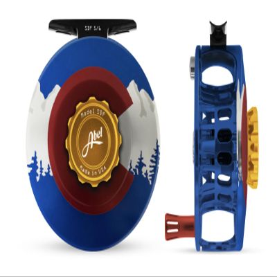 ABEL SDF Fly Reel - Colorado Edition - 5/6 WT with Aluminum Red Handle