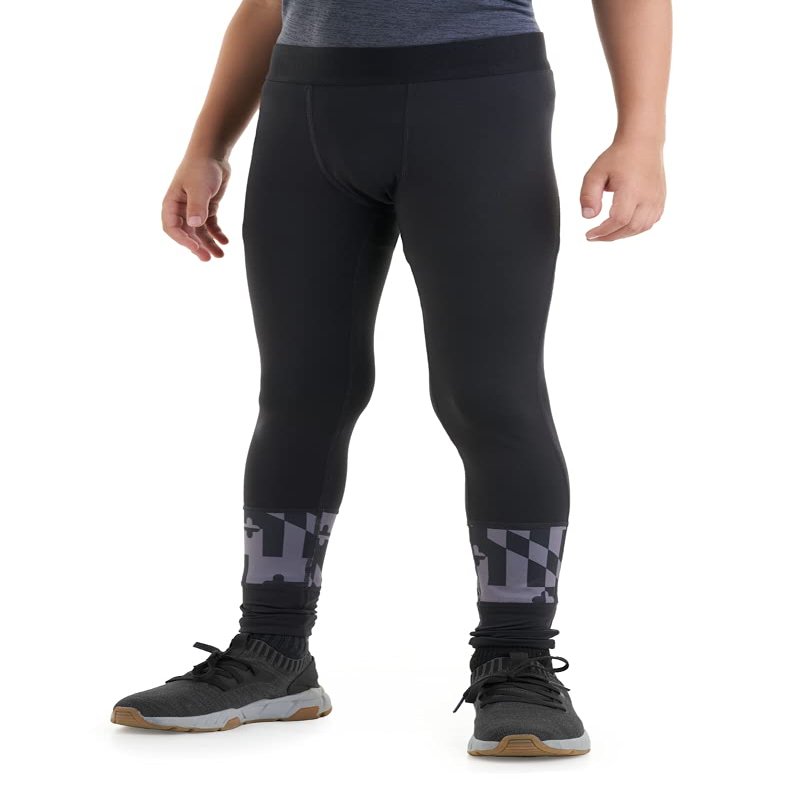 Covalent Activewear Maryland Flag Boys Leggings for Sports and Training