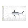 AGAS Sword Fish Novelty Boat Flag - 12 x 18 inch - Double Sided Printed 200D Nylon - Solid Brass Eyelets Canvas Heading - Vivid Colors Fade Proof - Sword Fish Funny Boat Nautical Flag view 1