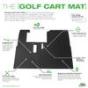 Xtreme Mats ICON Compatible, Full Coverage Golf Cart Floor Liner - Compatible with ICON Golf Carts (i20, i40) and Advanced EV (Gen1) - All Black view 4