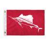 AGAS Sailfish Novelty Boat Flag - 12 x 18 inch - Double Sided Printed 200D Nylon - Solid Brass Eyelets Canvas Heading - Vivid Colors Fade Proof - Sailfish Funny Boat Nautical Flag view 1