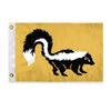 AGAS Skunk Novelty Boat Flag - 12 x 18 inch - Double Sided Printed 200D Nylon - Solid Brass Eyelets Canvas Heading - Vivid Colors Fade Proof - Skunk Funny Boat Nautical Flag view 1