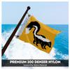 AGAS Skunk Novelty Boat Flag - 12 x 18 inch - Double Sided Printed 200D Nylon - Solid Brass Eyelets Canvas Heading - Vivid Colors Fade Proof - Skunk Funny Boat Nautical Flag view 2