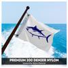 AGAS Tuna Novelty Boat Flag - 12 x 18 inch - Double Sided Printed 200D Nylon - Solid Brass Eyelets Canvas Heading - Vivid Colors Fade Proof - Tuna Funny Boat Nautical Flag view 2