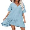 Aoulaydo Beach Coverup Summer Loose Beach Cover Up Dress Swimsuit Coverup for Women Plus Size view 1