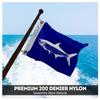 AGAS Tarpon Novelty Boat Flag - 12 x 18 inch - Double Sided Printed 200D Nylon - Solid Brass Eyelets Canvas Heading - Vivid Colors Fade Proof - Tarpon Funny Boat Nautical Flag view 2