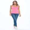 Natural Uniforms Women's Basic Camisole with Adjustable Spaghetti Strap Tank Top (Neon Pink, X-Small) view 3