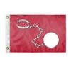 AGAS Wife Aboard Novelty Boat Flag - 12 x 18 inch - Double Sided Printed 200D Nylon - Solid Brass Eyelets Canvas Heading - Vivid Colors Fade Proof - Wife On Board Funny Boat Nautical Flag view 1