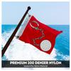 AGAS Wife Aboard Novelty Boat Flag - 12 x 18 inch - Double Sided Printed 200D Nylon - Solid Brass Eyelets Canvas Heading - Vivid Colors Fade Proof - Wife On Board Funny Boat Nautical Flag view 2